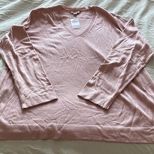 J. Jill Quartz Pink V-Neck Top